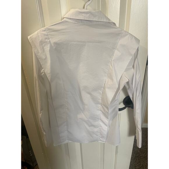 Akira Cotton, white button down size small - Picture 3 of 6